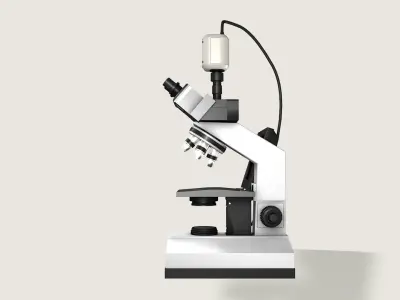 Microscope 3D model get