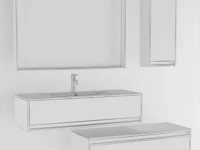 Bathroom Furniture Logik Free 3D model