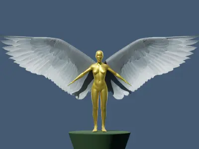 PBR Set of Wings Free low-poly 3D model