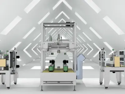 Box sealing machine Assembly 3D model