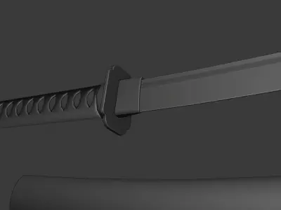 Katana game model Free 3D model