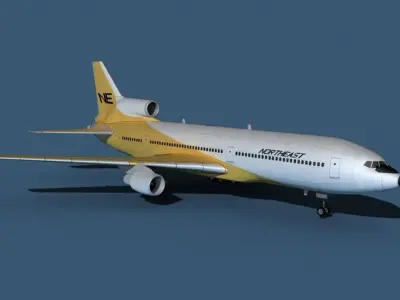 Lockheed L-1011-50 Northeast 3D model