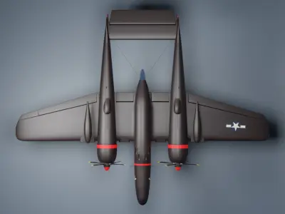 P61 Black Widow 3D model