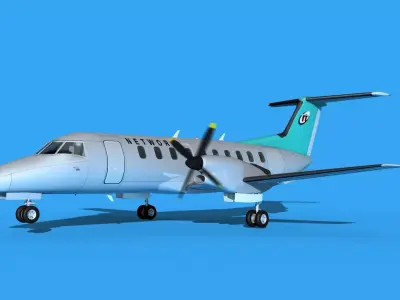 Embraer EMB120 Network 3D model