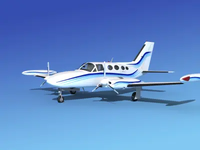 Cessna 421 Golden Eagle V20 3D model