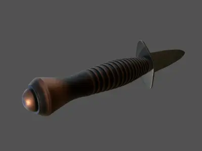 Fairbairn Sykes fighting knife Free low-poly 3D model
