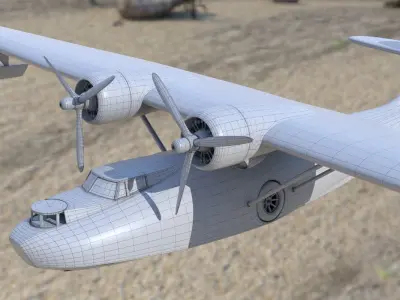 Consolidated PBY Catalina Flying Boat 3D model