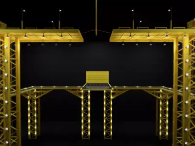 Tug Of War Squid Game Level Low-poly 3D model