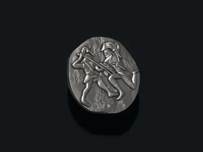 old coin v5 3D print model
