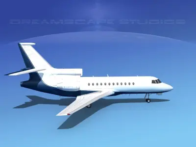 Dassault Falcon 900 V05 3D model