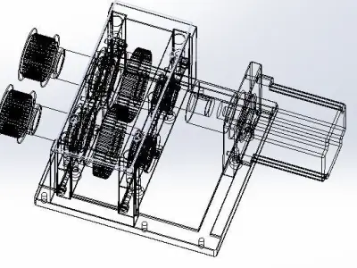 Gear drive module 3D model