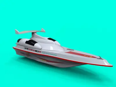 Boat Toy 3D model 3D model