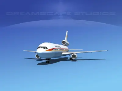 Douglas DC-10 National 3D model