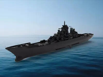 Kirov-class battlecruiser 3D model