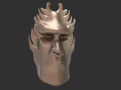 African dragon mask 1 3D model