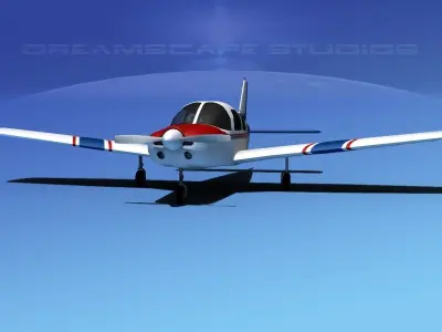 Piper Warrior II 3D model