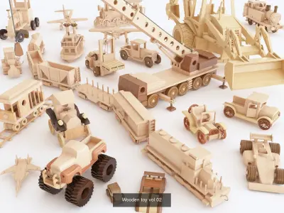 WOODEN TOYS VERY LARGE COLLECTION 