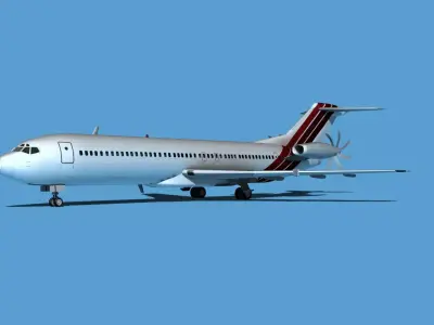 Boeing 7X7-2 Jet Fan V203 3D model