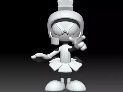 Marvin The Martian Looney Tunes Figure 3D print model