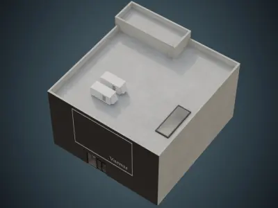 Building 5A Low-poly 3D model