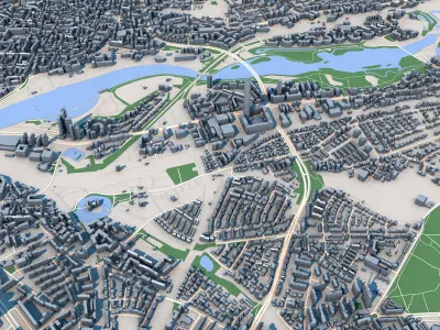 Nuremberg City Germany 3D model