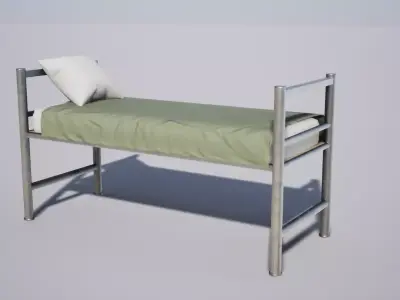 Military Beds Low-poly 3D model