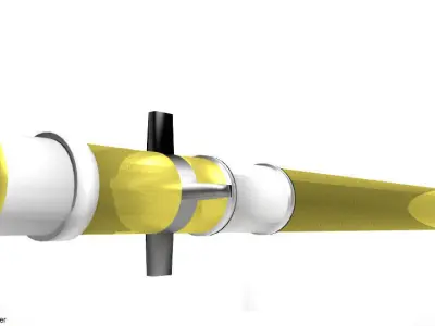 Rocket Launcher - Projectile - Stinger Warhead 3D model