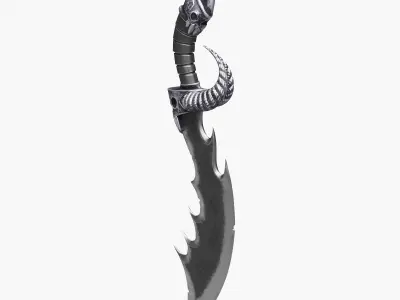 Antique Steel Sword 3D model
