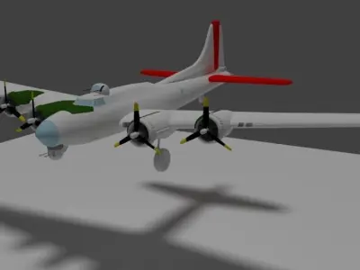 B-17 Flying Fortress Free 3D model