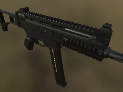 Ump 45 Low Poly Low-poly 3D model