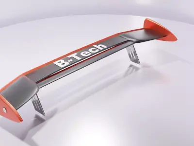 Spoiler Tuning for Race car Low-poly 3D model