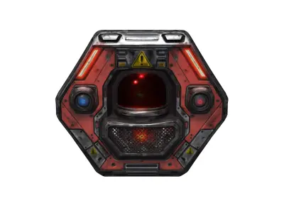 Scifi Alarm Glacies 3D model