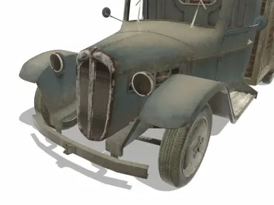 Citroen type 45 Low-poly 3D model