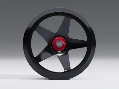 CL5S wheel Low-poly 3D model