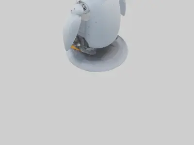 Robot version of a robot penguin model 3D model