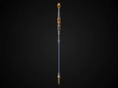 Stylized Elf Sword - Moondancer - Game Ready 3D model