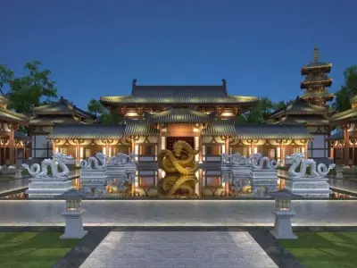 ancient architecture 3D model purchase