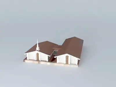 LDS. Reunion Center Mormon Chapel Teotihuacan, State of Mexico. Free 3D model