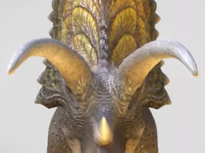 Pentaceratops V2 Low-poly 3D model