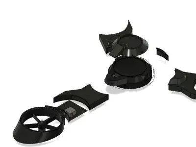 Tri rotor 3D print model