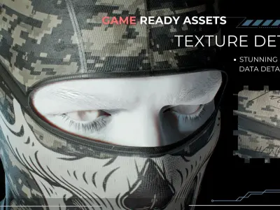 Balaclava swat army Black Ops FREE Free low-poly 3D model