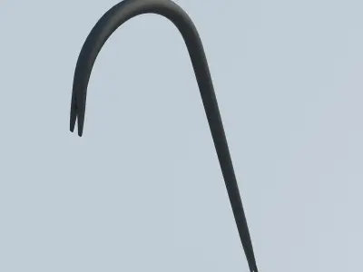 Crowbar fishing hook Free 3D model