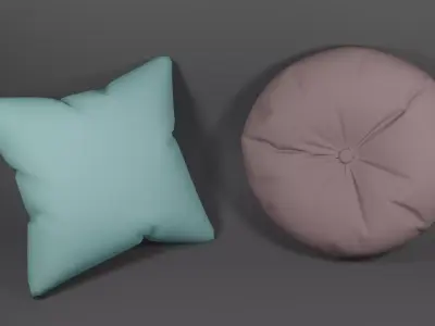 pillow for creating an interior Free low-poly 3D model