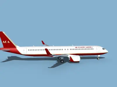 Airbus A220-300 Air Charter America 3D model