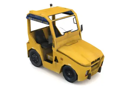 TLD JST-25 Baggage Tractor Low-poly 3D model