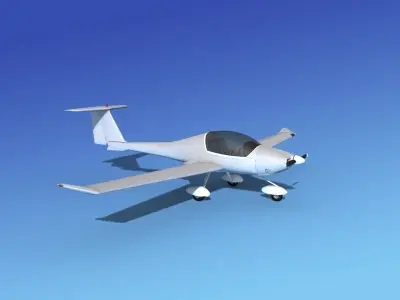 Daimond DA-20 Katana Bare Metal 3D model