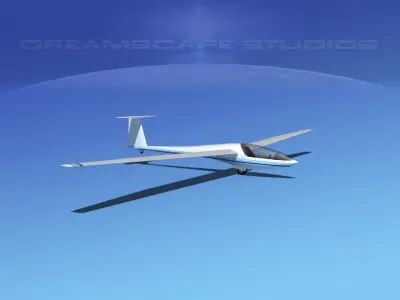 DG-400 15-Metre Motorglider V06 3D model
