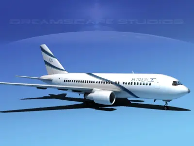 Boeing 767-200ER El Al 3D model