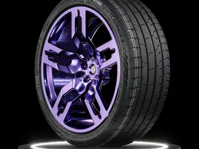 Continental Sport Contact 7 245 30 R20 3D model