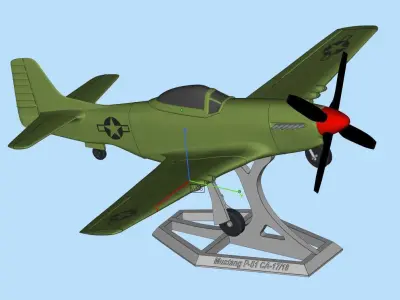  MUSTANG P51 CA-17 3D print model